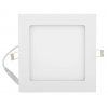 Bílý hranatý vestavný LED panel 166x166mm (Barva světla Teplá bílá, Stmívatelnost Nestmívatelný, Výkon 12W)
