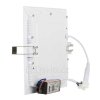 Bílý hranatý vestavný LED panel 166x166mm (Barva světla Teplá bílá, Stmívatelnost Nestmívatelný, Výkon 12W)