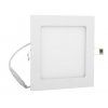 Bílý hranatý vestavný LED panel 166x166mm (Barva světla Teplá bílá, Stmívatelnost Nestmívatelný, Výkon 12W)