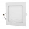 Bílý hranatý vestavný LED panel 166x166mm (Barva světla Teplá bílá, Stmívatelnost Nestmívatelný, Výkon 12W)