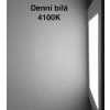 Bílý hranatý vestavný LED panel 225x225mm (Barva světla Teplá bílá, Stmívatelnost Nestmívatelný, Výkon 18W)