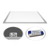 Stříbrný podhledový LED panel 600x600mm 45W studená 5100lm