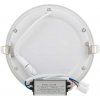19899 2 stmivatelny bily kruhovy vestavny led panel 166mm 12w tepla bila