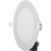Stmívatelný bílý kruhový vestavný LED panel 166mm 12W teplá bílá