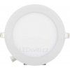 19899 7 stmivatelny bily kruhovy vestavny led panel 166mm 12w tepla bila