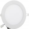Stmívatelný bílý kruhový vestavný LED panel 166mm 12W teplá bílá