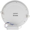 bílý kruhový vestavný LED panel 225mm (Barva světla Teplá bílá, Stmívatelnost Stmívatelný, Výkon 18W)