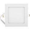 bílý vestavný LED panel 166x166mm (Barva světla Denní bílá, Stmívatelnost Stmívatelný, Výkon 12W)