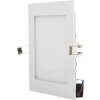 bílý vestavný LED panel 166x166mm (Barva světla Denní bílá, Stmívatelnost Stmívatelný, Výkon 12W)