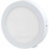 Stmívatelný bílý přisazený LED panel 175mm 12W teplá bílá