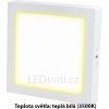 19959 12 stmivatelny bily prisazeny led panel 175x175mm 12w tepla bila