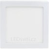 Stmívatelný bílý přisazený LED panel 175x175mm 12W teplá bílá