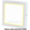 19959 7 stmivatelny bily prisazeny led panel 175x175mm 12w tepla bila
