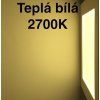 Stmívatelný bílý přisazený LED panel 225x225mm 18W teplá bílá