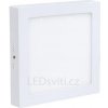 Stmívatelný bílý přisazený LED panel 225x225mm 18W teplá bílá