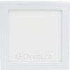 19962 5 stmivatelny bily prisazeny led panel 225x225mm 18w tepla bila