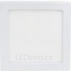 Stmívatelný bílý přisazený LED panel 225x225mm 18W teplá bílá