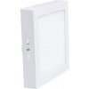 Stmívatelný bílý přisazený LED panel 225x225mm 18W teplá bílá