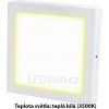 20019 4 stmivatelny bily prisazeny led panel 300x300mm 24w tepla bila