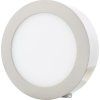 20046 29 stmivatelny chromovy kruhovy prisazeny led panel 175mm 12w tepla bila