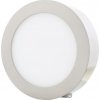 Stmívatelný chromový kruhový přisazený LED panel 175mm 12W teplá bílá