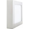 Stmívatelný chromový přisazený LED panel 175x175mm 12W denní bílá