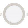 20103 10 stmivatelny chromovy kruhovy vestavny led panel 300mm 25w denni bila