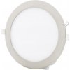 Stmívatelný chromový kruhový vestavný LED panel 300mm 25W denní bílá