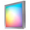 2069 1 stmivatelny stribrny led panel s rameckem rgb 300x300 mm 13w