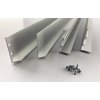 Stmívatelný stříbrný LED panel s rámečkem 300x1200mm 48W studená bílá