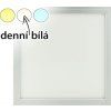 2078 2 stmivatelny stribrny led panel s rameckem 300x300mm 18w denni bila