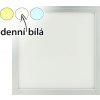 Stmívatelný stříbrný LED panel s rámečkem 300x300mm 18W denní bílá