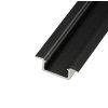 214260 led profil v5c vestavny cerny profil bez krytu 2m