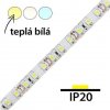 LEDsviti pásek 12W/m vnitřní teplá bílá 12V