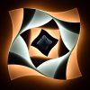 214553 8 led hranate stropni svitidlo s ovladacem indi 70w multicolor