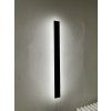 Černé LED moderní nástěnné svítidlo strip P 60cm/8cm (Barva světla Denní bílá, Stmívatelnost Nestmívatelný, Výkon 19W)