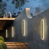 Černé LED moderní nástěnné svítidlo strip P 60cm/8cm (Barva světla Denní bílá, Stmívatelnost Nestmívatelný, Výkon 19W)