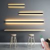 Černé LED moderní nástěnné svítidlo strip P 100cm/8cm (Barva světla Teplá bílá, Stmívatelnost Nestmívatelný, Výkon 30W)