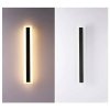 Černé LED moderní nástěnné svítidlo strip P 100cm/8cm