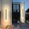 Černé LED moderní nástěnné svítidlo strip P 100cm/8cm
