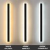 Černé LED moderní nástěnné svítidlo strip P 100cm/8cm