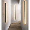 Černé LED moderní nástěnné svítidlo strip P 100cm/8cm (Barva světla Teplá bílá, Stmívatelnost Nestmívatelný, Výkon 30W)