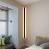 Černé LED moderní nástěnné svítidlo strip Z 150cm/8cm (Barva světla Teplá bílá, Stmívatelnost Nestmívatelný, Výkon 45W)