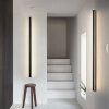 Černé LED moderní nástěnné svítidlo strip Z 150cm/8cm (Barva světla Teplá bílá, Stmívatelnost Nestmívatelný, Výkon 45W)
