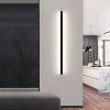 Černé LED moderní nástěnné svítidlo strip Z 150cm/8cm (Barva světla Teplá bílá, Stmívatelnost Nestmívatelný, Výkon 45W)