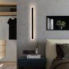 Černé LED moderní nástěnné svítidlo strip P 150cm/8cm (Barva světla Teplá bílá, Stmívatelnost Nestmívatelný, Výkon 45W)