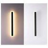 Černé LED moderní nástěnné svítidlo strip P 150cm/8cm (Barva světla Teplá bílá, Stmívatelnost Nestmívatelný, Výkon 45W)