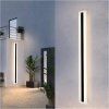 Černé LED moderní nástěnné svítidlo strip P 150cm/8cm (Barva světla Teplá bílá, Stmívatelnost Nestmívatelný, Výkon 45W)
