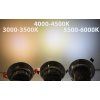 224 6 led vestavne bodove svitidlo 12x 1w tepla bila