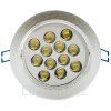 224 7 led vestavne bodove svitidlo 12x 1w tepla bila